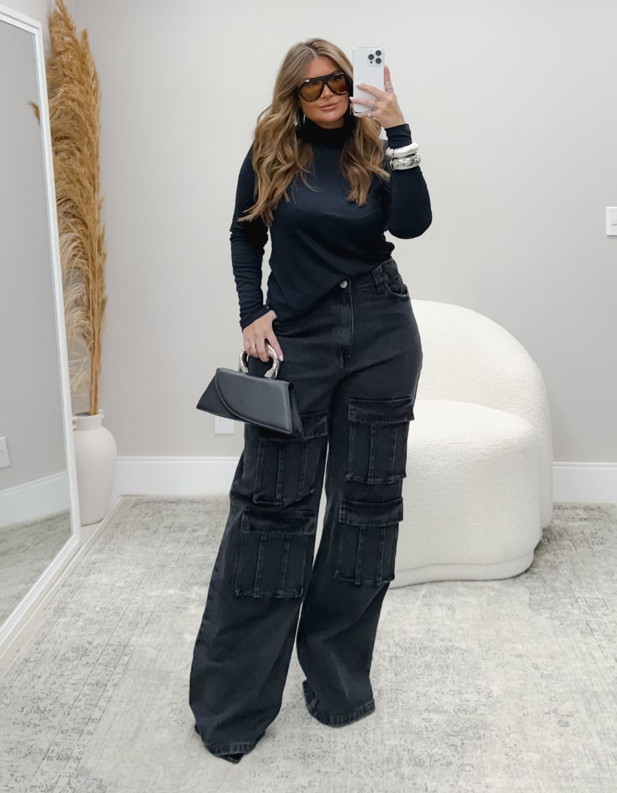 Calça Jeans Super Cargo Black