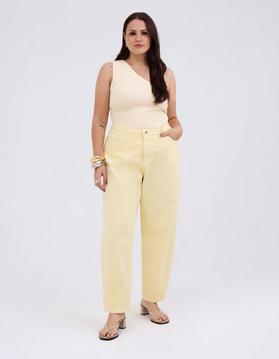 Calça Jeans Barrel