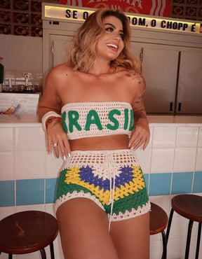 Top Faixa Crochê BR